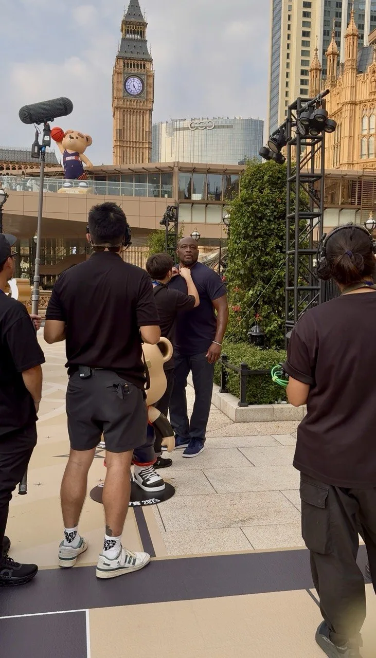 On camera at The Londoner Macao — NBA China Games 2025, Macao