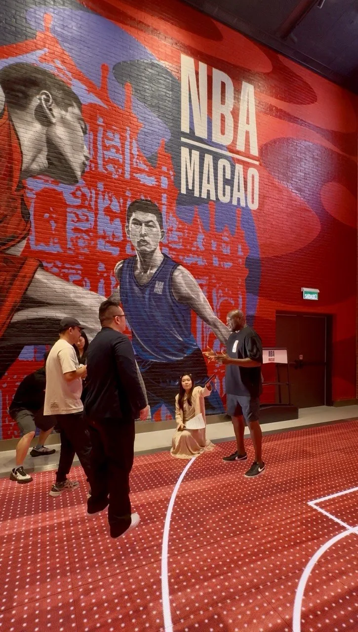 NBA Macao — on the court at NBA House — NBA China Games 2025, Macao