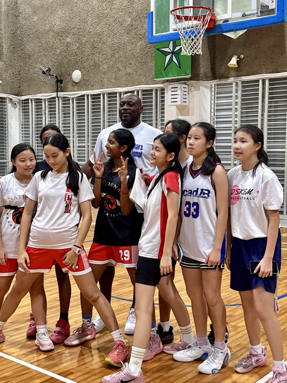With the next generation — youth clinic — NBA Rising Stars Invitational, Singapore 2026